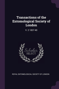 Transactions of the Entomological Society of London