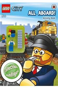 LEGO CITY: All Aboard! Activity Book with minifigure