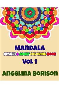 Mandala Design and Adult Coloring Book
