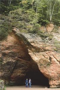 Sandstone Cave in Latvia Journal: 150 Page Lined Notebook/Diary