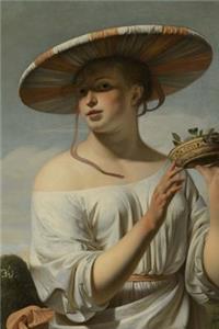 Girl in a Large Hat Painting Art Journal