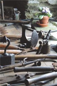 Garden Shed Tools with Flower Pots Journal