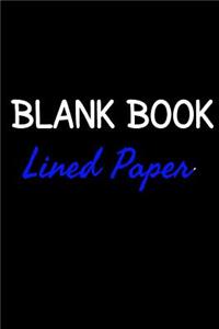 Blank Book Lined Paper