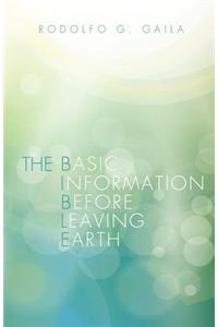 Basic Information Before Leaving Earth