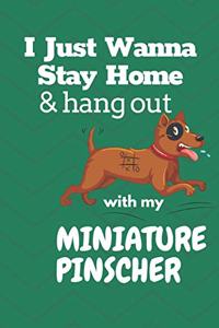 I just wanna stay home & hang out with my Miniature Pinscher