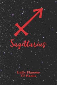Sagittarius Zodiac Sign - Daily Planner 52 Weeks