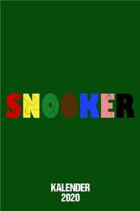 Kalender 2020 Snooker
