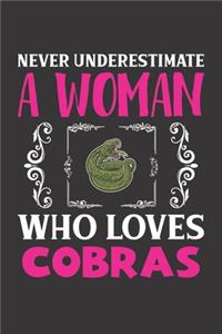Never Underestimate A Woman Who Loves Cobras