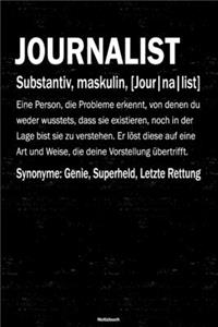 Journalist Notizbuch