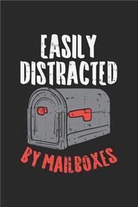 Easily Distracted By Mailboxes: 120 Pages I 6x9 I Graph Paper 5x5