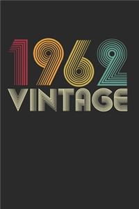 Vintage notebook paper 1962 Birthday 58th Gift