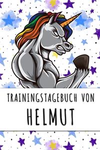 Trainingstagebuch von Helmut: Personalisierter Tagesplaner für dein Fitness- und Krafttraining im Fitnessstudio oder Zuhause