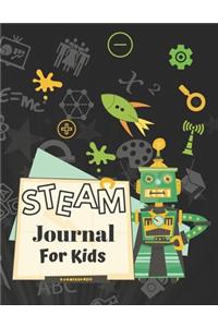 Steam Journal for Kids: A Scientifical, Mathematical, Engineering, Art & Technology Databook to Stimulate & Encourage the Creative Process