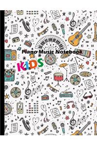 Piano Music Notebook Kids