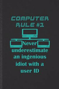 Computer Rule 1 Never Underestimate an Ingenious Idiot with a User ID