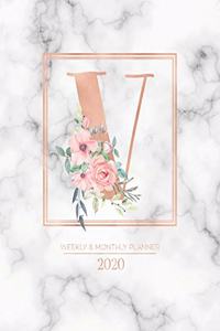 Weekly & Monthly Planner 2020 V