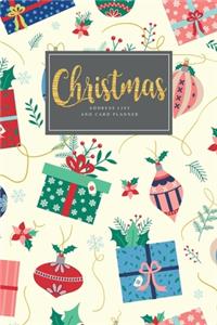 Christmas Address List and Card Planner: Christmas Card List A Ten-Year Address Book Tracker Holiday Alphabetical 10 Years A-Z Tabs Personalized Gift Track