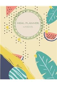 Meal planner notebook