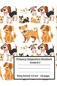Primary Composition Notebook Grades K-2 Story Journal