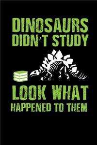 Dinosaurs Didn't Study Look What Happened to Them