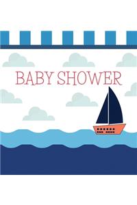 Nautical baby shower guest book (Hardcover)