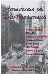 Americans on Italo Montemezzi