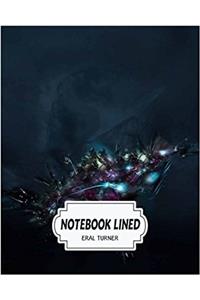 Notebook Lined Dark Space: Notebook Journal Diary