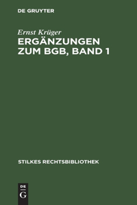 Ergänzungen zum BGB, Band 1