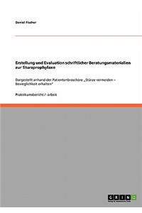 Erstellung und Evaluation schriftlicher Beratungsmaterialien zur Sturzprophylaxe