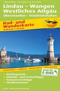 Lindau - Wangen - Western Allgau, cycling and hiking map 1:50,000
