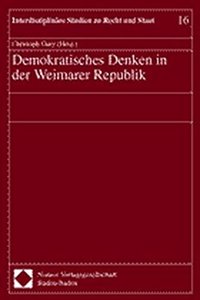 Demokratisches Denken in Der Weimarer Republik