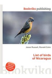 List of Birds of Nicaragua