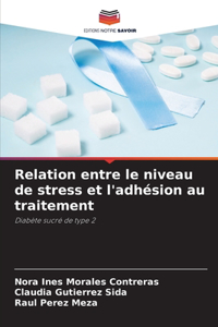 Relation entre le niveau de stress et l'adhésion au traitement