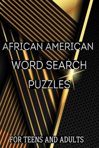 African American Word Search Puzzle