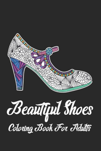 Beautiful Shoes Coloring Book For Adult