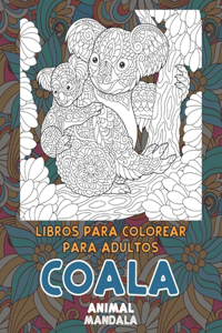 Libros para colorear para adultos - Mandala - Animal - Coala