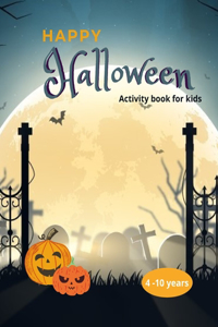 Halloween activity book for kids