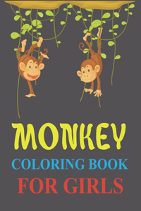 Monkey Coloring Book For Girls
