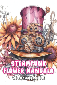 Steampunk Flower Mandala Coloring Book