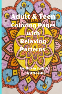 Adult & Teen Coloring Pages with Relaxing Patterns