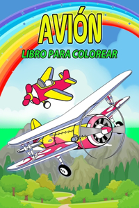 Avión Libro para Colorear