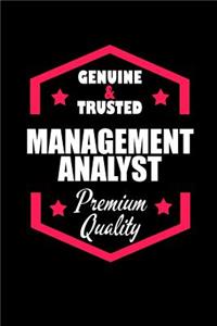 Genuine & Trusted Management Analyst Premium Quality