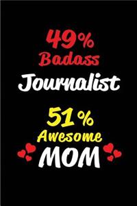 49% Badass Journalist 51 % Awesome Mom