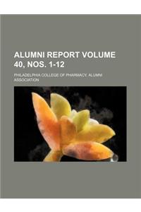 Alumni Report Volume 40, Nos. 1-12