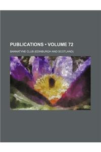 Publications (Volume 72)