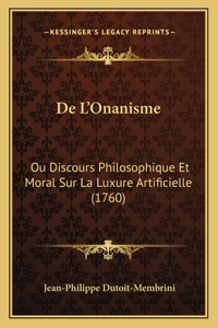 De L'Onanisme