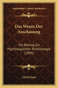Wesen Der Anschauung