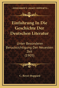 Einfuhrung In Die Geschichte Der Deutschen Literatur