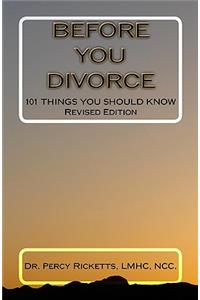 Before You Divorce