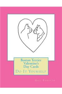 Boston Terrier Valentine's Day Cards